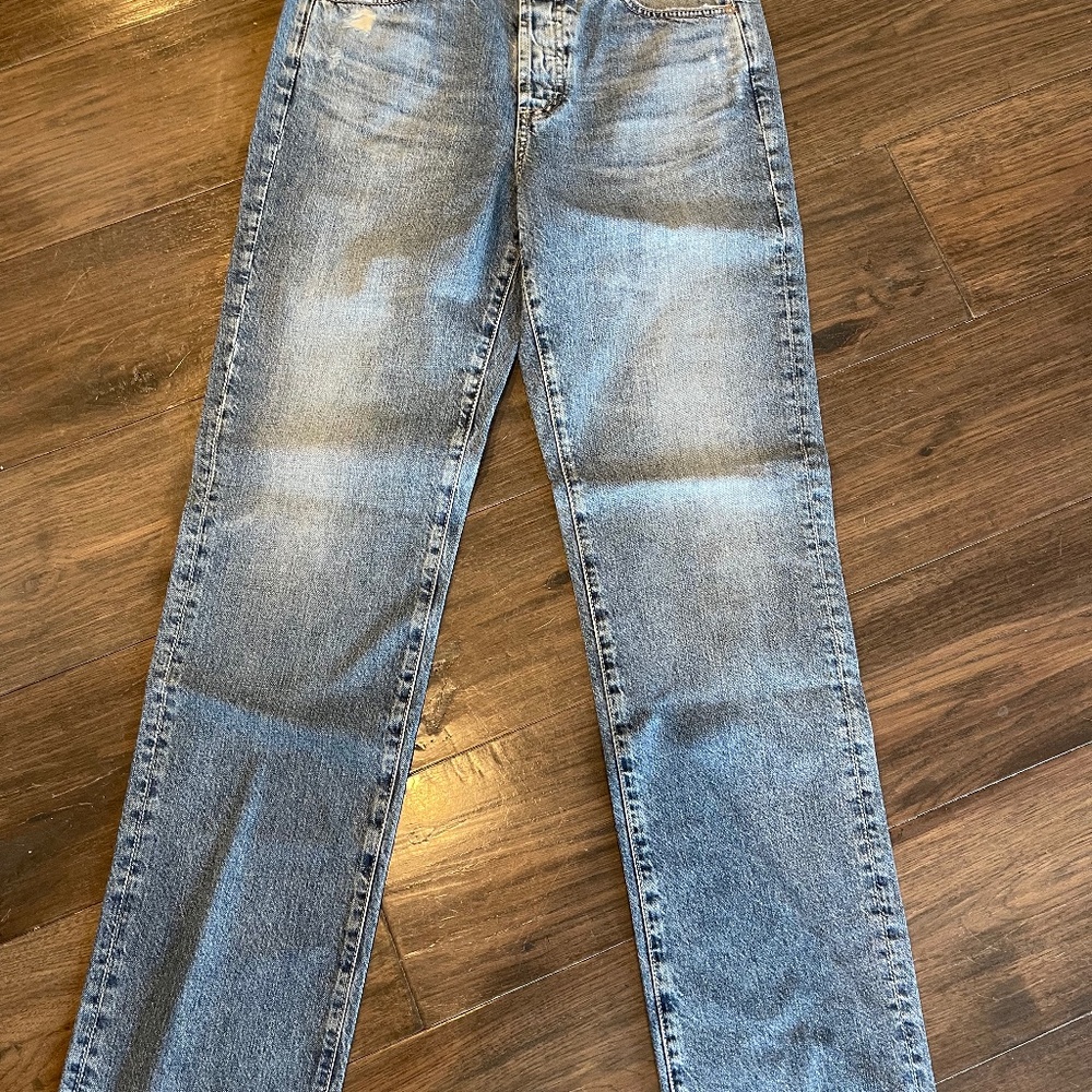 AG Alexxis High Rise Vintage Straight Jeans, Color = Boch, Size 27, NWT